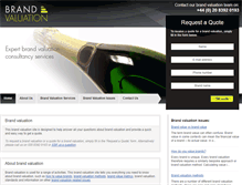 Tablet Screenshot of brandvaluation.co.uk
